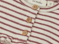 Lil Atelier birch rosebrown stribet bodykjole